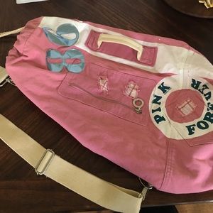 Victoria's Secret PINK canvas camping bag