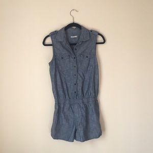 Gap Denim Chambray Romper