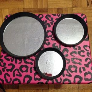 Circle mirror wall decals