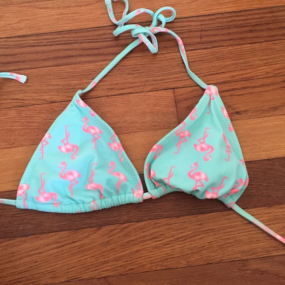 Flamingo bikini top