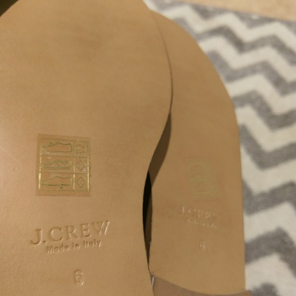 NWT J.crew navy suede leather sandals - Picture 2 of 3