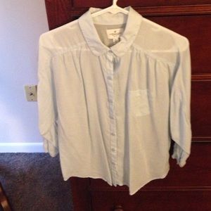 American Eagle light blue collared shirt