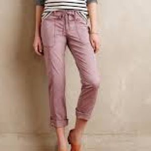Anthropologie hei hei purple linen pants