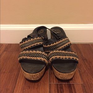Tory Burch Sandals with Cork Wedge
