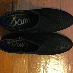 Sam Edelman black ankle boots