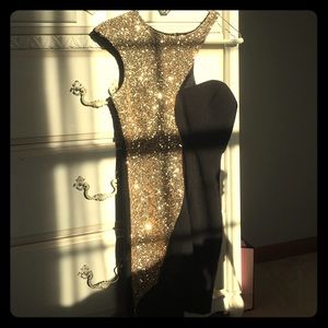 Jean Jail black and gold formal/cocktail dress