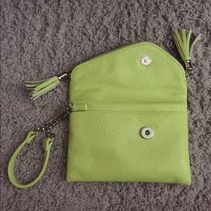 Lime green cute wristlet!