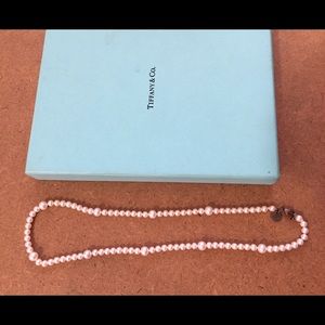 Tiffany & Co round freshwater pearl necklace