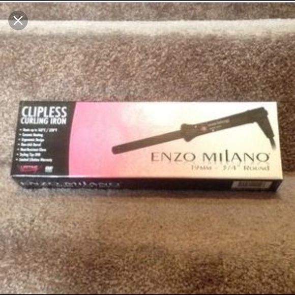 Enzo Milano clipless curling iron 3/4 inches
