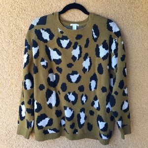 Forever 21 cheetah print sweater