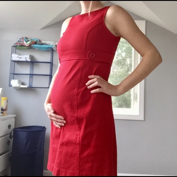 Red Maternity Dress