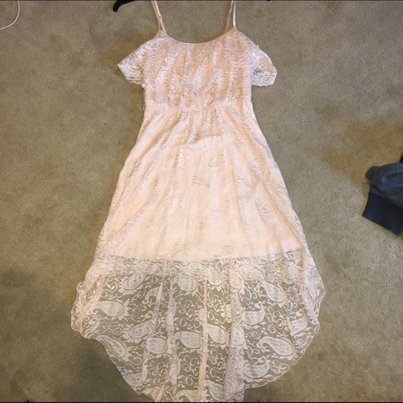 High low lace dress
