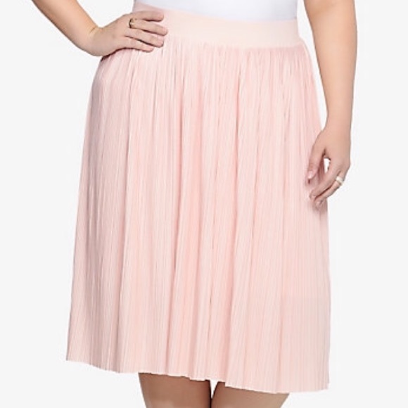 Pleated Torrid Midi Skirt