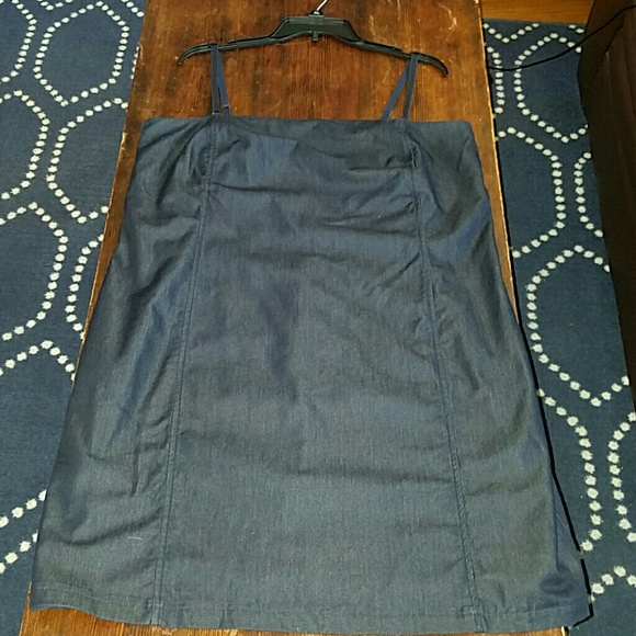 Dark blue denim dress