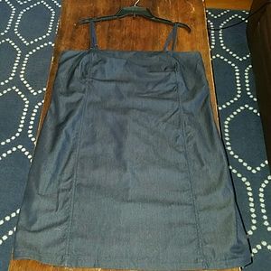 Dark blue denim dress