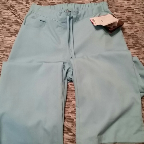 Blue scrub pants