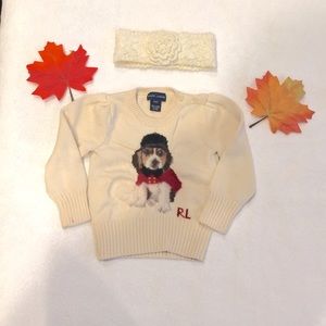 Ralph Lauren Holiday Toddler Girl Sweater 2T