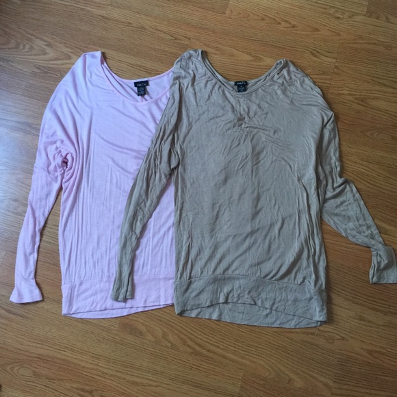 2 dolman long sleeve tops.