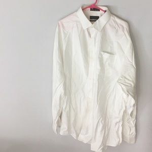 NEW NORDSTROM Mens Shop Barrel Cuff Dress Shirt 18