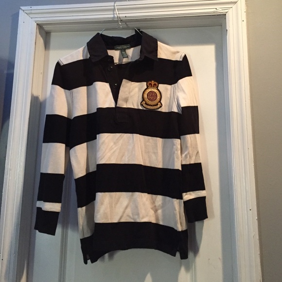 Ralph Lauren black and white crest