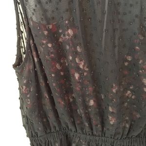 💥Sale💥 Black H&M Dress With Floral Underlay