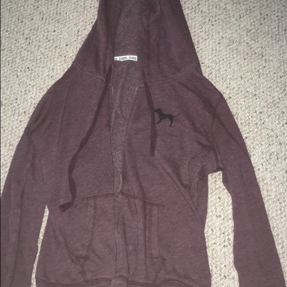 Vs pink maroon hoodie