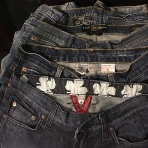 5 pair of lucky brand jeans