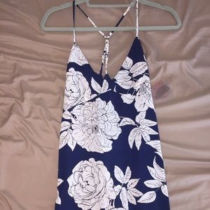 NWT blue and white floral maxi dress