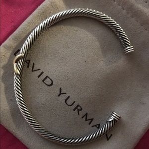 David Yurman x cable bracelet with gold