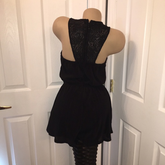 Black Bebe lace  jumper romper small - Picture 2 of 2