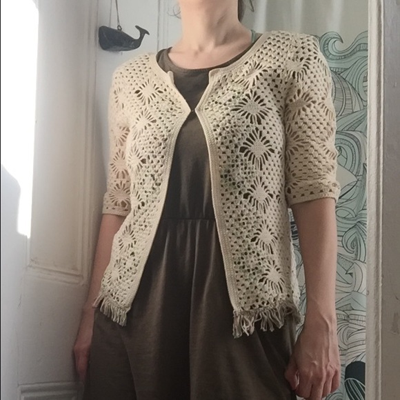 Edie Semifroddo hand knit summer cardi - Picture 4 of 4