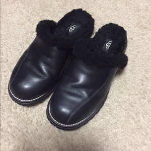 Authentic UGG Black Slip-on Clogs