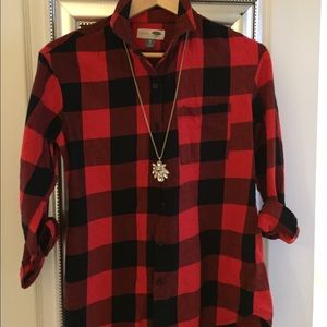 Buffalo check flannel button down.