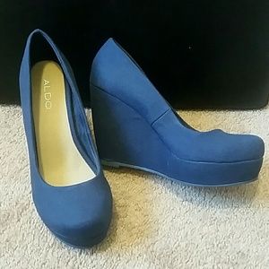 ALDO canvas wedge size 7.5 EUR 38 UK 5 Brand new!