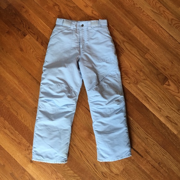 Girls size medium powder blue snow pants