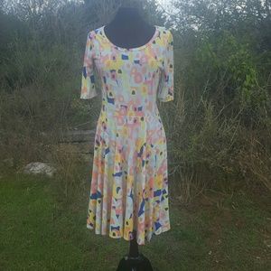 LuLaRoe Nicole dress L NWT