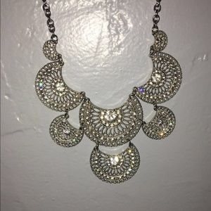 silver statement necklace
