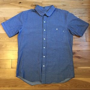 Patrik Ervell Denim Button Up - Peter Pan collar