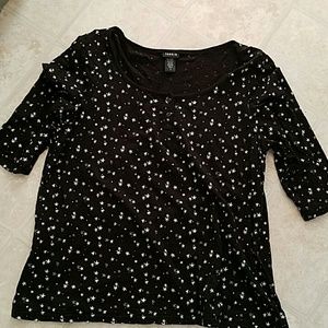 Torrid women's black starred top