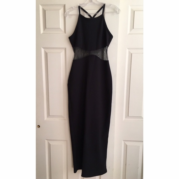 Full length party dress - black