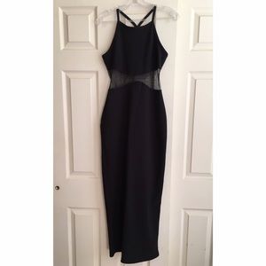 Full length party dress - black