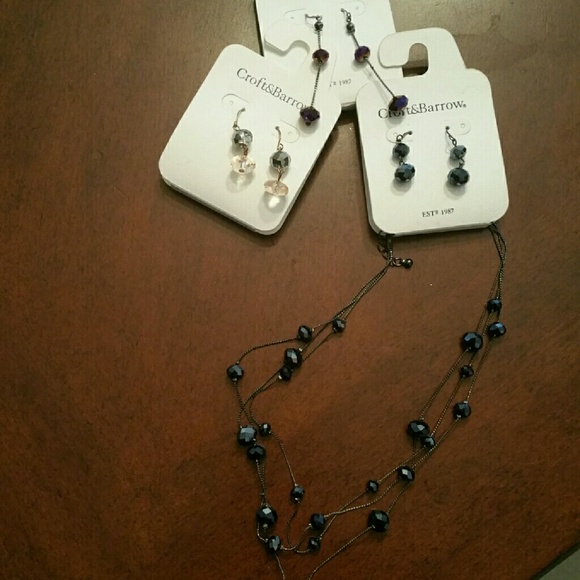 Croft & Barrow Necklace & Earring Bundle