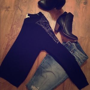 Black Embellished Sweater