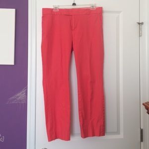 Banana Republic coral ankle pants