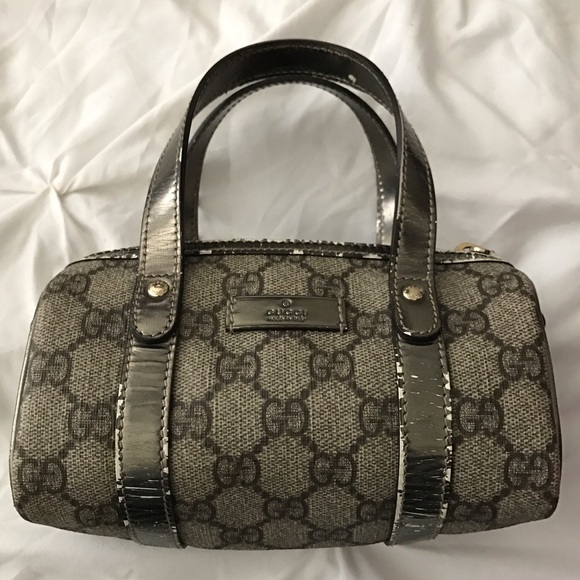 Authentic Gucci Joy Boston GG Mini Canvas Bag