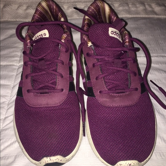 women's adidas size 8 fresh foam maroon