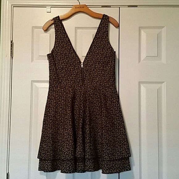Bebe Floral Fit and Flare Dress