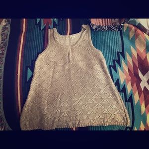 Anthropologie gold vest
