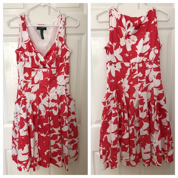 Pink and white Lauren by Ralph Lauren dress