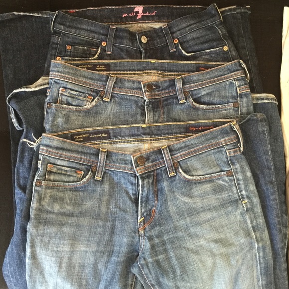 Bundle of seven for all mankind and citizen jeans!
